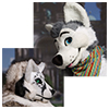 Eurofurence 2014 fursuit photoshoot. Preview picture of Nienna, Happy